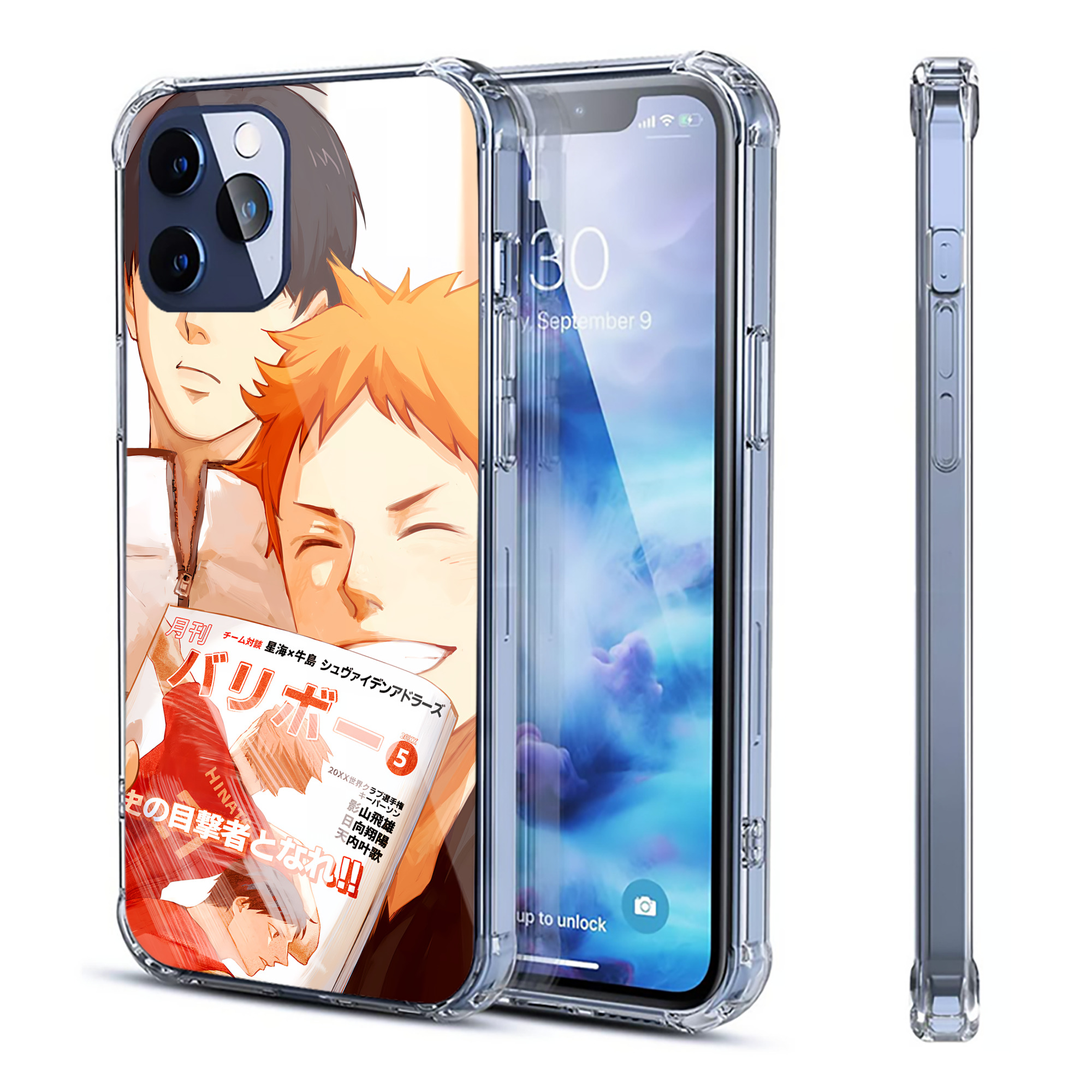 （画像用） ハイキュー!! Haikyu!! 【iPhone 12シリーズ対応】透明スマホケース（クリアソフトケース）